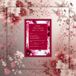 abstrakt rosa rosblad bröllop OSA kort