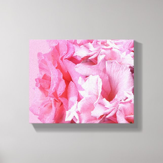 Abstrakt rosa rosor floral boho digital konst canvastryck (Framsida)