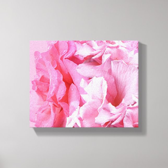 Abstrakt rosa rosor floral boho digital konst canvastryck (Framsida)