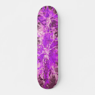 Abstrakt rosa splattergrunge old school skateboard bräda 21,6 cm