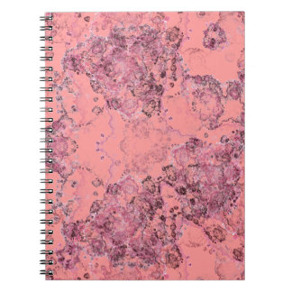Abstrakt rosa sten anteckningsbok