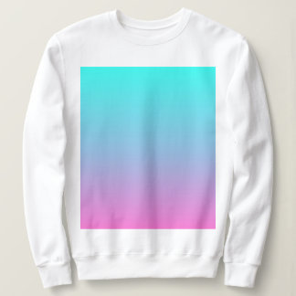 abstrakt rosa turkos ombre sjöjungfru färg t shirt