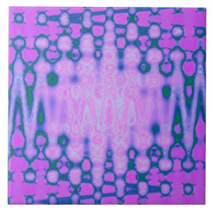 Abstrakt Rosa Vågig Tie Dye Moln Kakelplatta