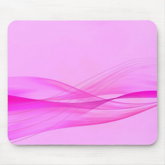Abstrakt Rosa Vågor Musmatta (Framsidan)