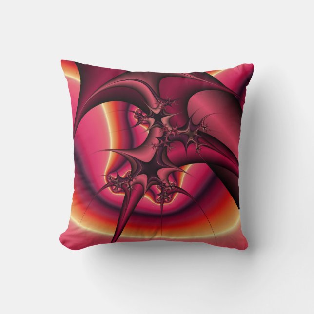 abstrakt rosett band och bröstkuddar kudde (Framsida)