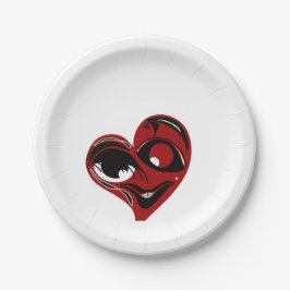 Abstrakt, rött hjärta