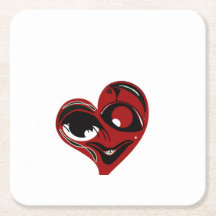 Abstrakt, rött hjärta