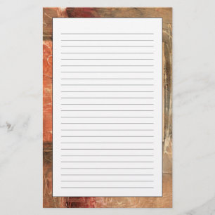 Abstrakt - Rött landskap Brevpapper