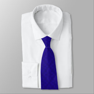 Abstrakt Royal Blåa blommor Mönster Neck Tie Slips