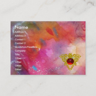 ABSTRAKT RUBY,ljusblå rosa Visitkort