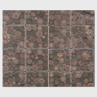 Abstrakt rullat ihop rep som slår in papper presentpapper