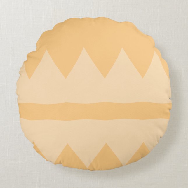 abstrakt rund kudde (Framsidan)