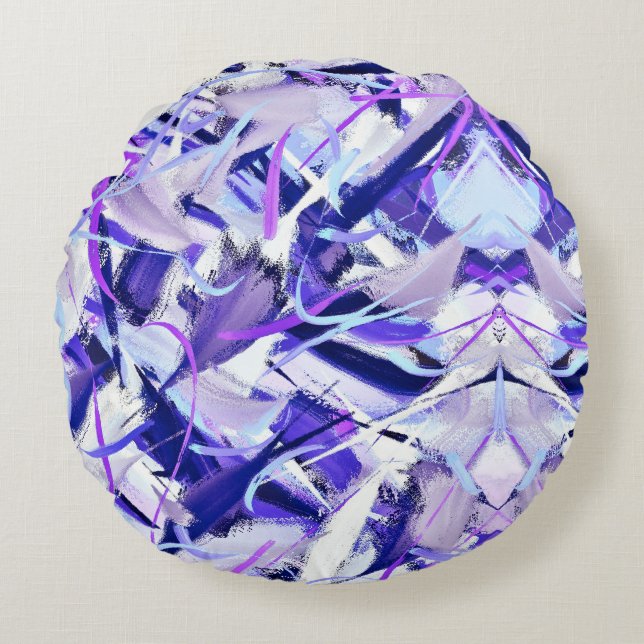 Abstrakt Rund Kudde (Framsidan)