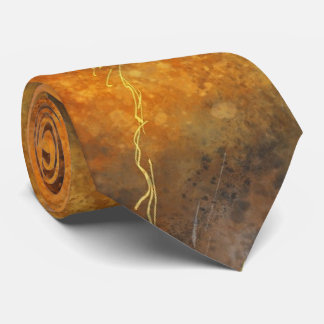 Abstrakt Rust Orange och Grått Neckties Neck Tie