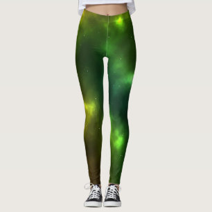 Abstrakt rymd- och stjärnbildsdesign leggings