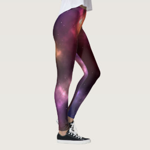 Abstrakt rymd stjärnbildsdesign leggings