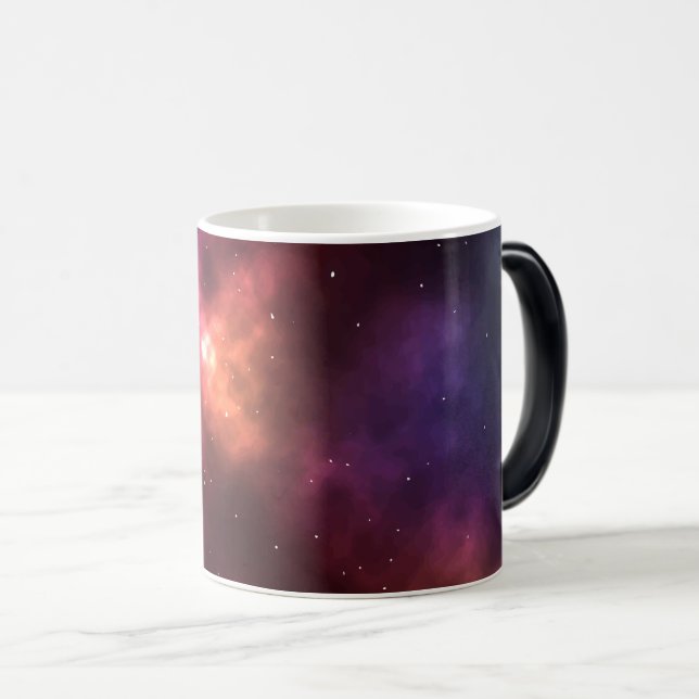 Abstrakt rymd stjärnbildsdesign magisk mugg (Framsida höger)