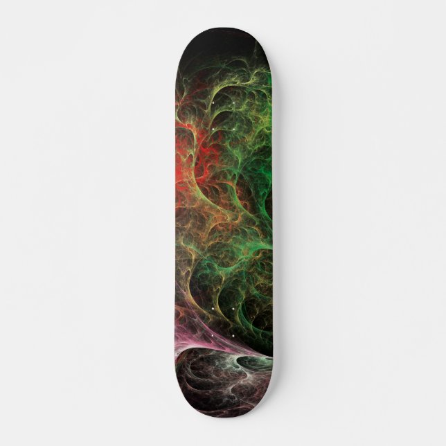 Abstrakt rymdeld konst skateboard bräda 21,5 cm (Framsida)