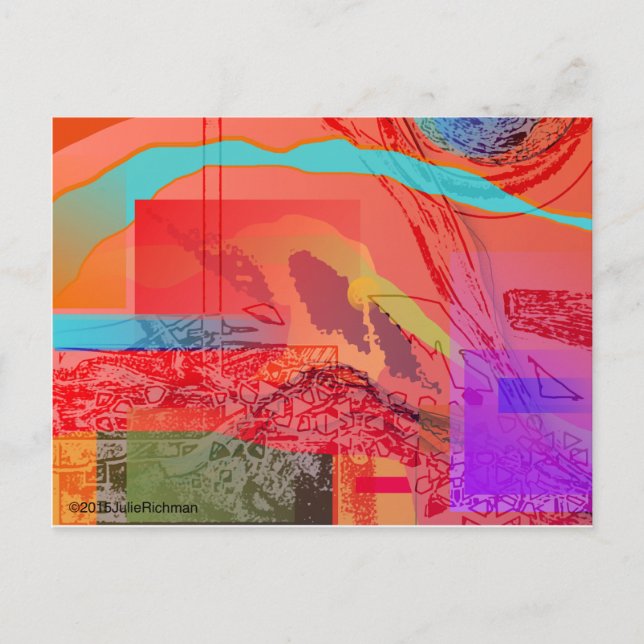 Abstrakt Rymden vykort (Framsida)