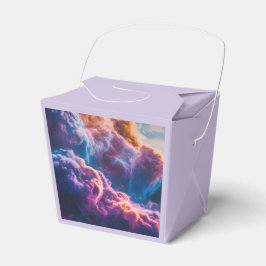 Abstrakt rymdnebulosa konst - Färgglad Kosmos Presentaskar