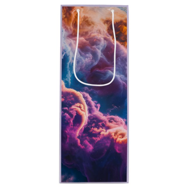 Abstrakt rymdnebulosa konst - Färgrik kosmisk (Framsidan)