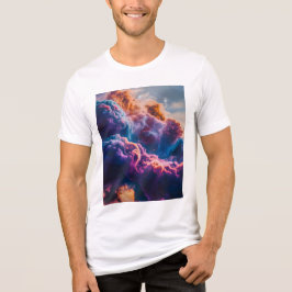 Abstrakt rymdnebulosa konst - Färgrik kosmisk T Shirt