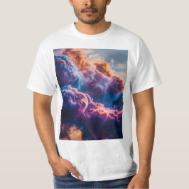 Abstrakt rymdnebulosa konst - Färgrik kosmisk T Shirt