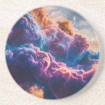 Abstrakt rymdnebulosa konst - Färgrik kosmisk