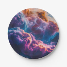 Abstrakt rymdnebulosakonst - Färgrik kosmisk
