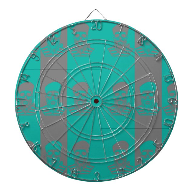 Abstrakt Sailor Skull Metall Cage Dartboard Piltavla (Framsidan)