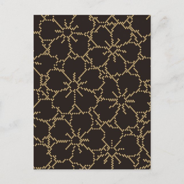 Abstrakt Sakura Japans Blommigt Kimono Vykort (Framsida)