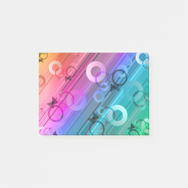 Abstrakt sammansättning post-it block (Framsida)