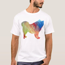 Abstrakt Samoyedsilhouette Tee Shirt