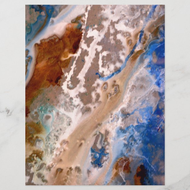 Abstrakt sandstrand mönster vatten skummet mönster (Framsida)