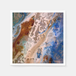 Abstrakt sandstrand mönster vatten skummet mönster pappersservett