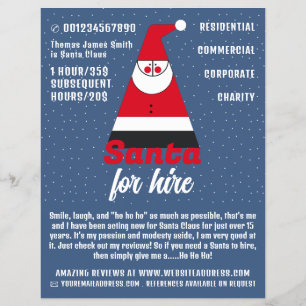 Abstrakt Santa, Jultomten Entertainer Advert Reklamblad