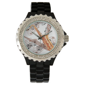 Abstrakt Saxophone Watch Armbandsur