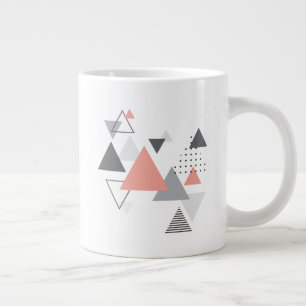Abstrakt Scandinavian Geometric Design Jumbo Mugg