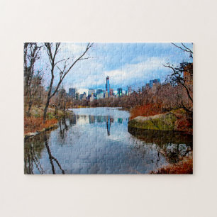 Abstrakt scen. Central Park New York. Pussel
