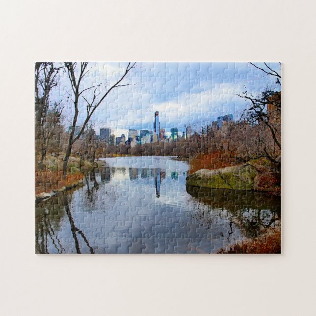 Abstrakt scen. Central Park New York. Pussel (Horisontell)