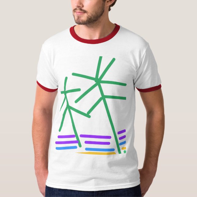 Abstrakt Scenary T Shirt (Framsida)