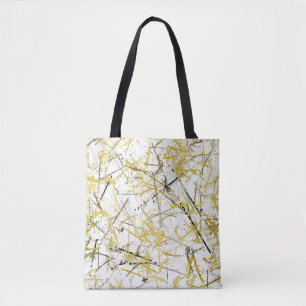 Abstrakt Scribbles - Mustard and Brown Tygkasse