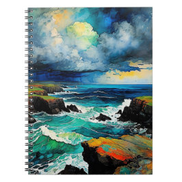 Abstrakt Sea and Storm | Journal Anteckningsbok