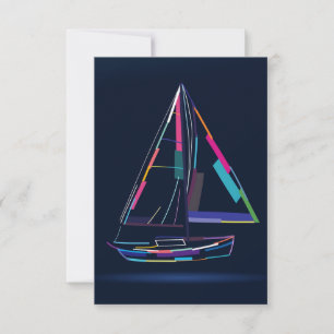 Abstrakt segeljakt OSA kort