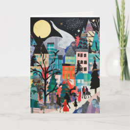 Abstrakt semesterkortdesign helgkort