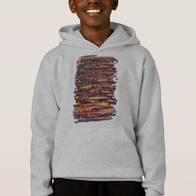 Abstrakt Sepia T Shirt (Framsida)