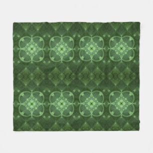 Abstrakt Shamrocks Fleecefilt