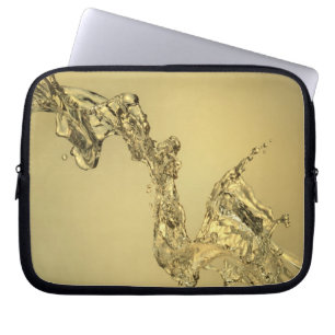 Abstrakt Shape som bildas av plaska vatten Laptop Sleeve