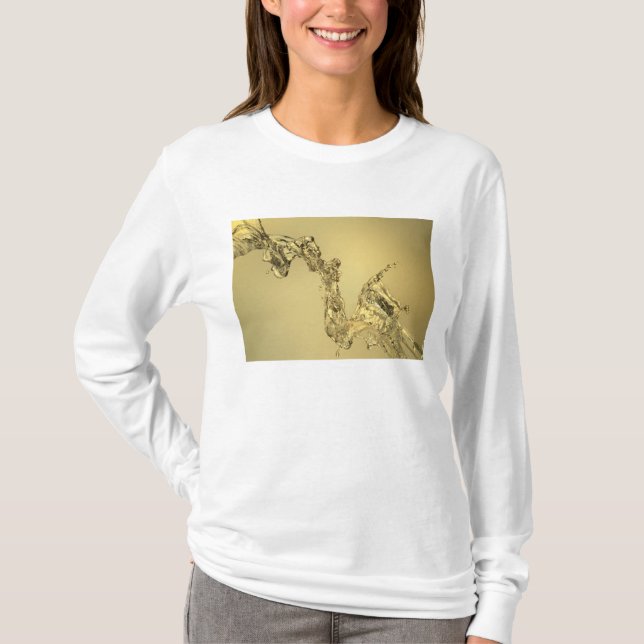Abstrakt Shape som bildas av plaska vatten T-shirt (Framsida)