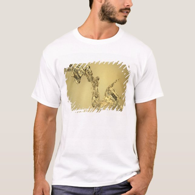 Abstrakt Shape som bildas av plaska vatten Tee (Framsida)